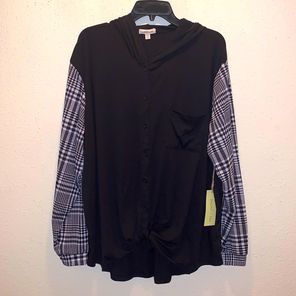 Long sleeve button down blouse